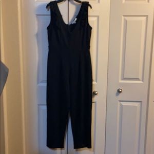 VELVET TORCH BLACK JUMPSUIT
